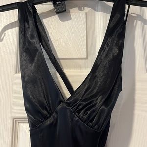 Frederick’s of Hollywood black prom sexy strap dress size XS
